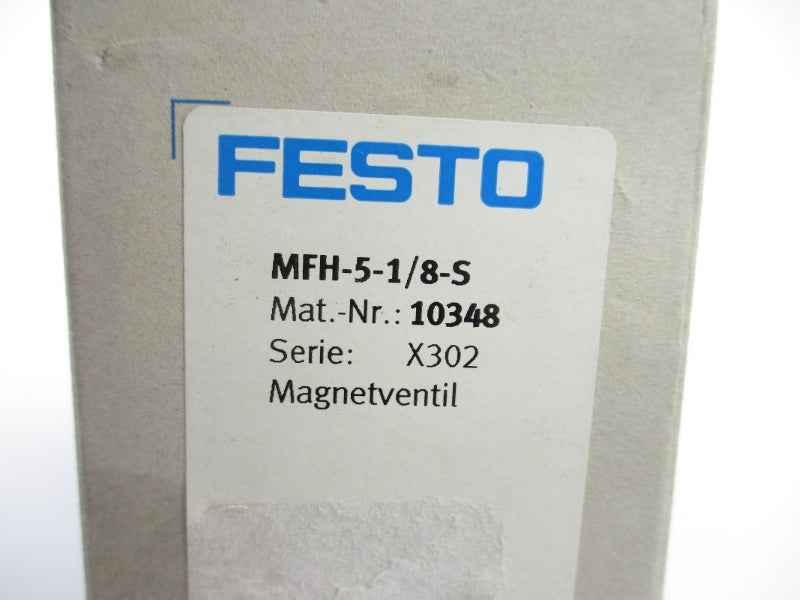 FESTO MFH-5-1/8-S 10348 SER. X302 0-145PSI NSMP