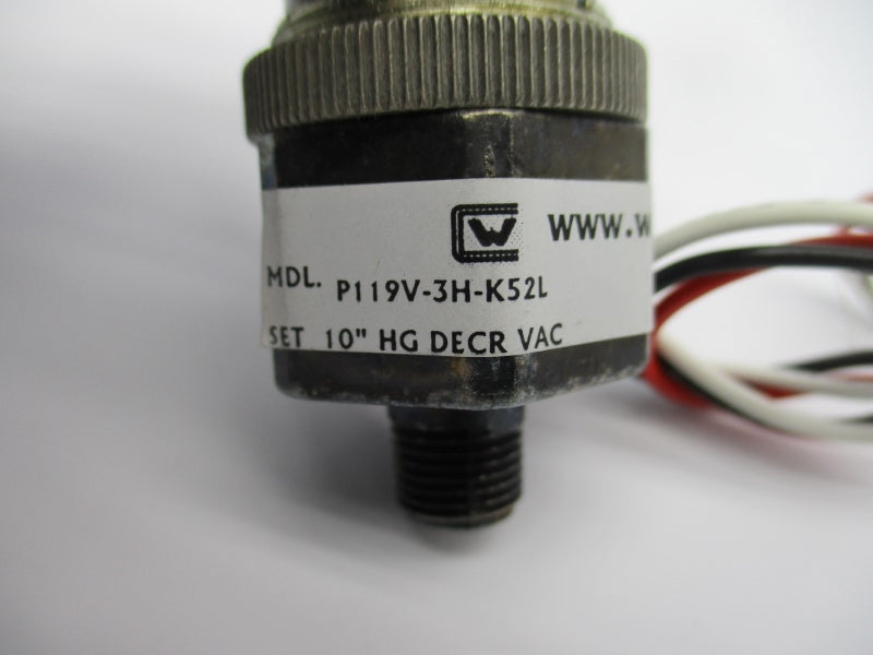 WHITMAN CONTROLS P119V-3H-K52L 250VAC 5A NSNP