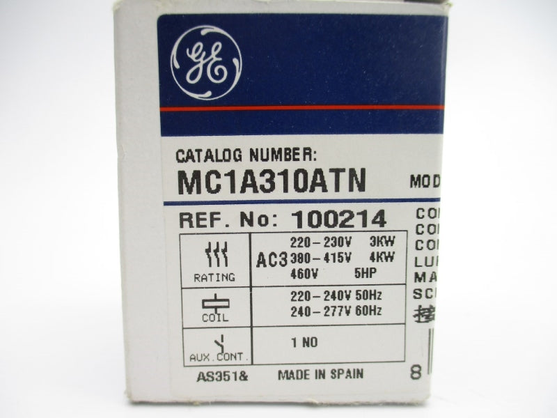 GENERAL ELECTRIC MC1A310ATN 220-240/240-277V 20A NSMP