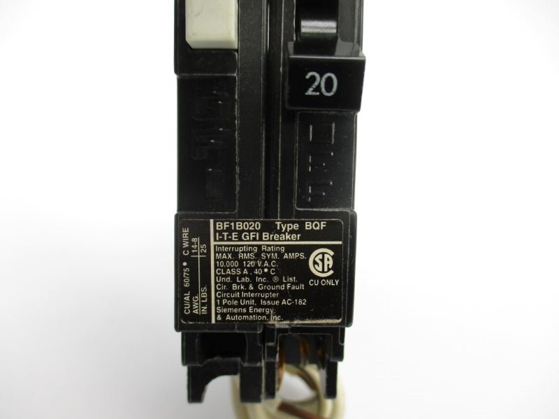 SIEMENS BF1B020 120VAC 20A NSMP