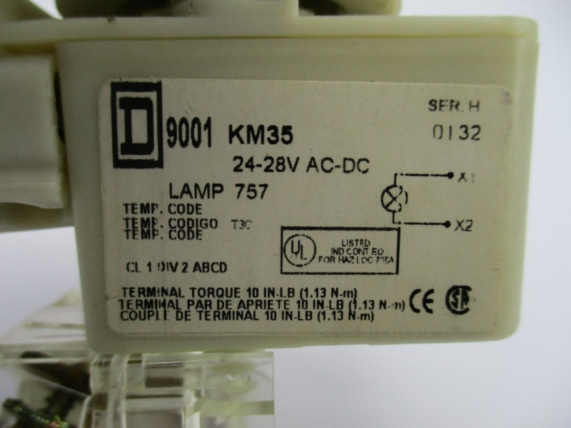 SQUARE D 9001KR9P35R SER. H 24-28VAC/DC (AS PICTURED) NSNP