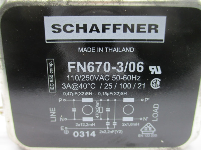 SCHAFFNER C 110/250VAC 3A NSNP