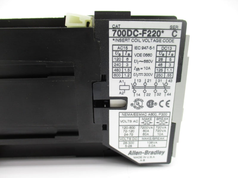 INDUSTRIAL SPARE PART 700DC-F220Z24 SER. C 24VDC 60A (BR/WH) NSMP