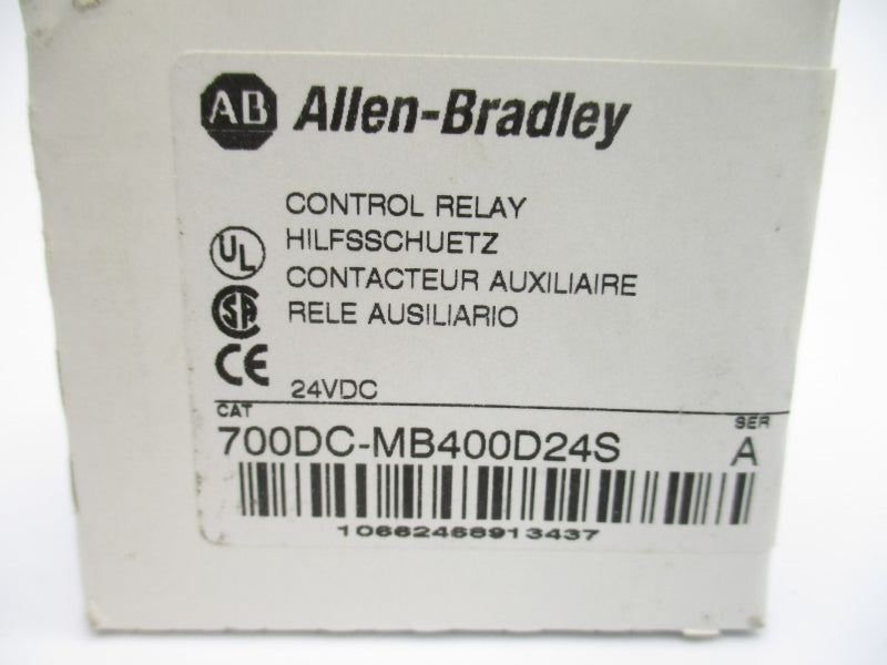 ALLEN BRADLEY 700DC-MB400D24S SER. A 24VDC 10A (WH) NSMP