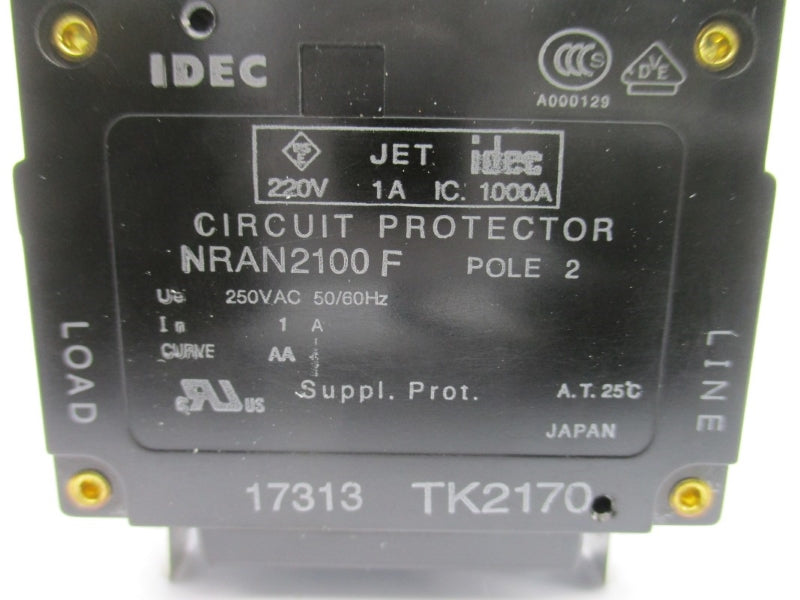 IDEC NRAN2100F1AAA 250VAC 1A NSMP