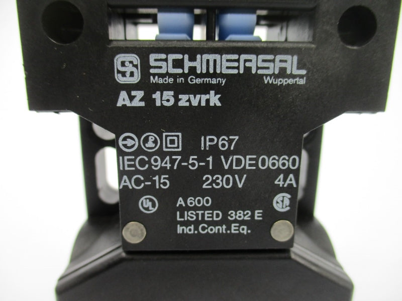 SCHMERSAL AZ15ZVRK (NO KEY) NSNP