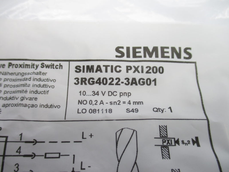 SIEMENS 3RG4022-3AG01 10-34VDC 0.2A NSMP