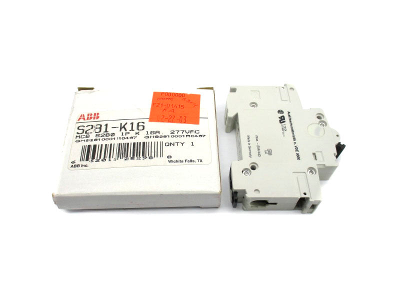 ABB S281-K16 277/480VAC 16A NSMP