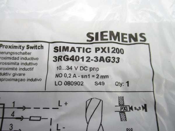 SIEMENS 3RG4012-3AG33 10-34VDC NSMP