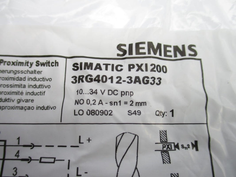 SIEMENS 3RG4012-3AG33 10-34VDC NSMP