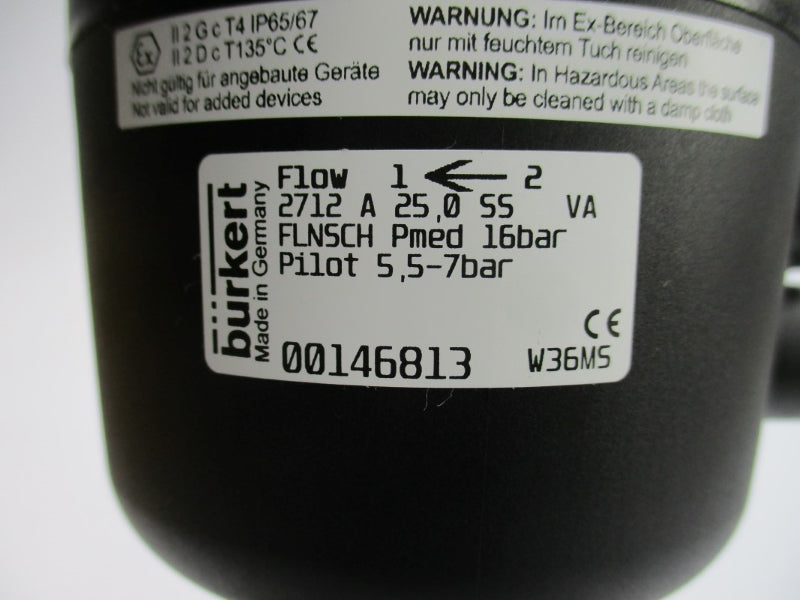BURKERT 00146813 2712A25,055VA NSMP