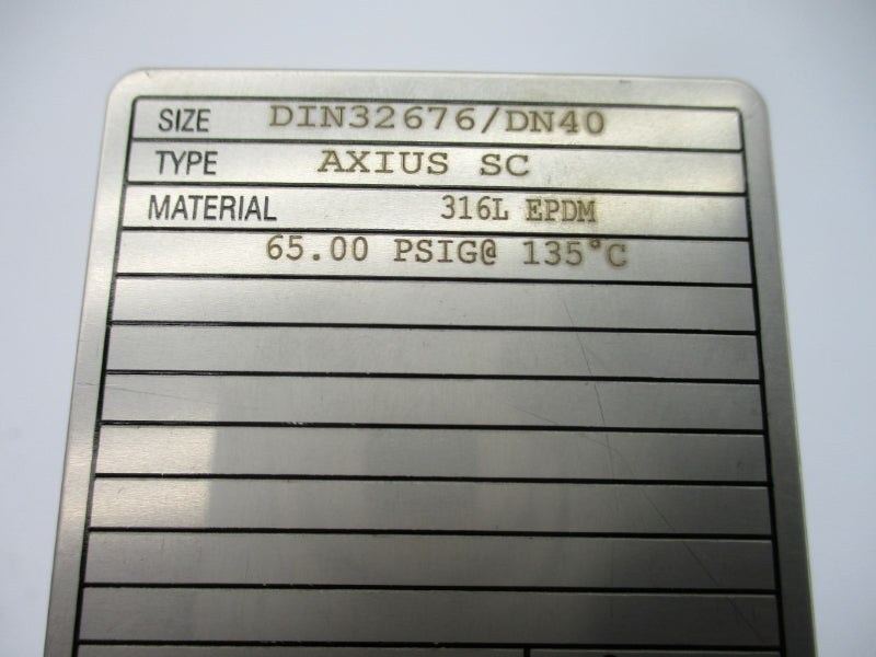 FIKE AXIUS SC 65.00PSI 135'C DIN32676/DN40 NSMP