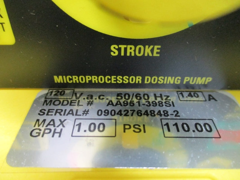 LMI MILTON ROY AA951-398SI 120VAC 1.40A 110PSI NSMP