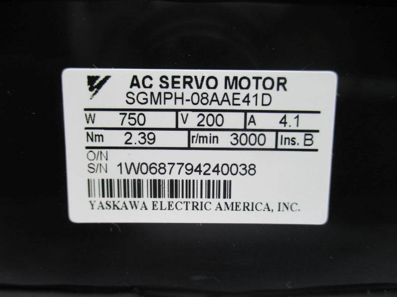 YASKAWA SGMPH-08AAE41D 200V 4.1A NSMP
