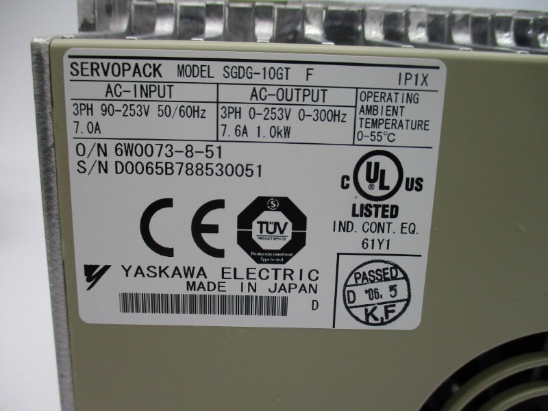 YASKAWA SGDG-10GT 90-253V 7.0A NSMP