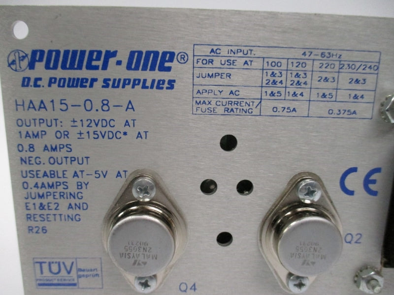 POWER-ONE HAA15-0.8A 230/240VAC 0.8A NSMP