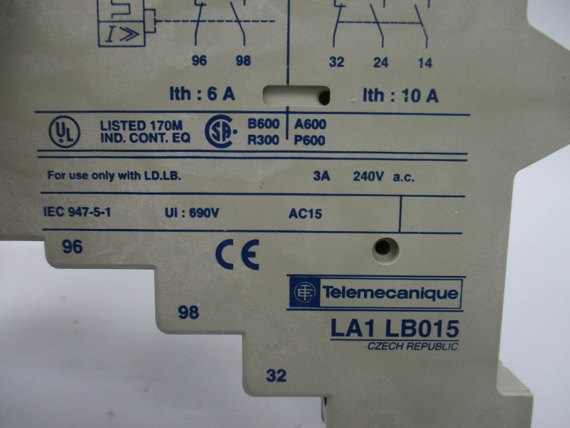 TELEMECANIQUE LA1LB015 240VAC 10A NSMP
