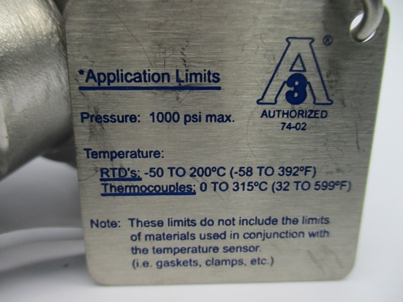 BURNS ENGINEERING SANC0110A012514S05T06 1000PSI -50'-+200'C NSNP