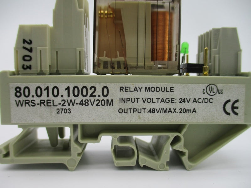 WIELAND 80.010.1002.0 WRS-REL-2W-48V20M 24VAC/DC NSNP