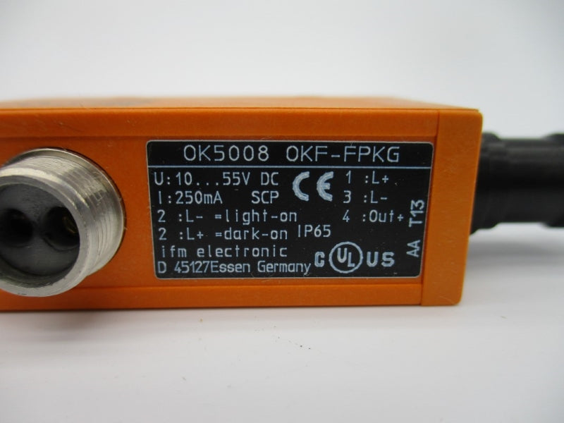 IFM EFECTOR OK5008 OKF-FPKG/US-100-DPF 10-55VDC NSMP