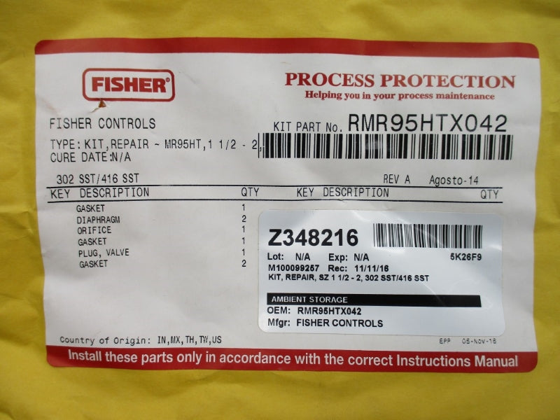 FISHER CONTROLS RMR95HTX042 NSMP