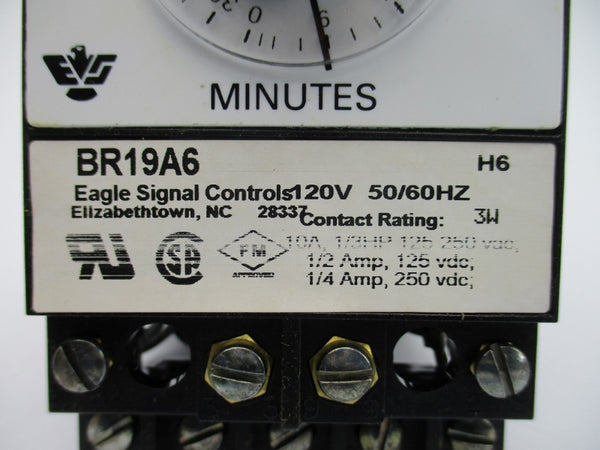 DANAHER CONTROLS BR19A6 120V 10A 0-30MIN NSMP