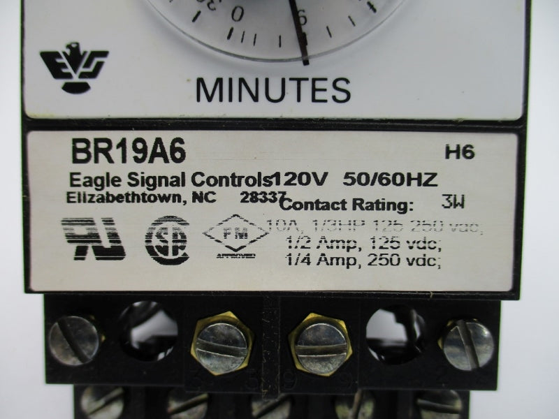DANAHER CONTROLS BR19A6 120V 10A 0-30MIN NSMP