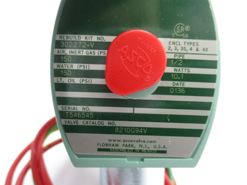 ASCO 8210G94V 110/120V 150PSI 1/2" NSMP