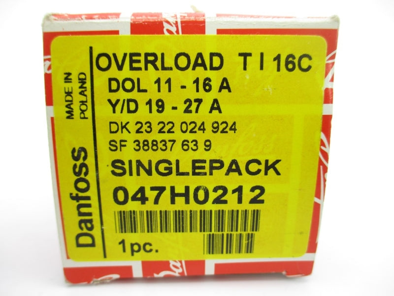 DANFOSS TI16C 047H0212 690VAC 19-27A NSMP