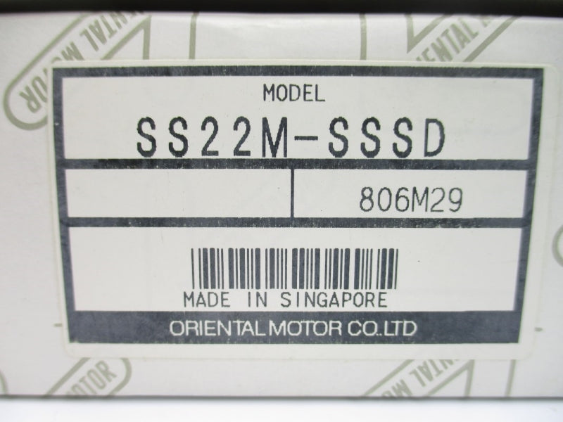 ORIENTAL MOTOR SS22M-SSSD 200VAC 1A NSMP