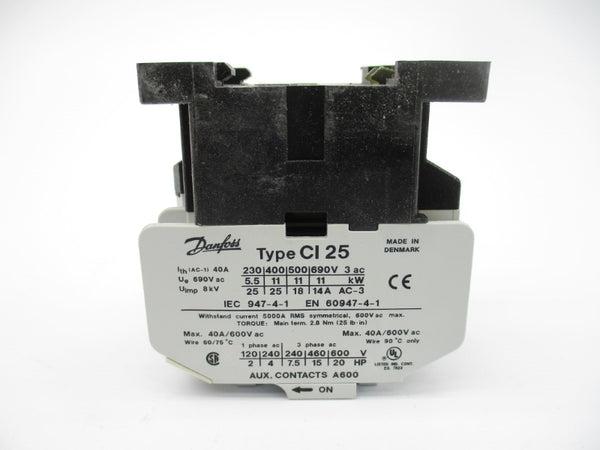 DANFOSS CI25 037H0051-14 20/24V 25A NSMP
