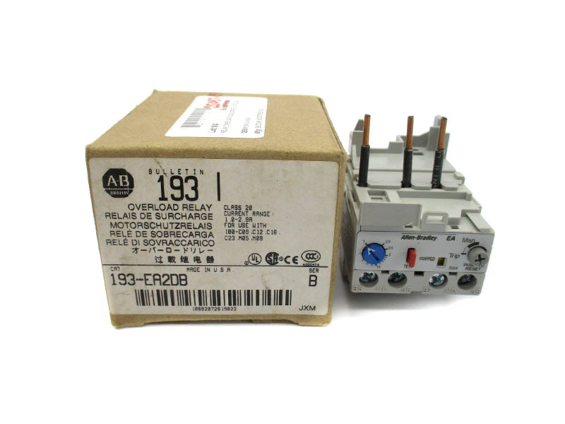 ALLEN BRADLEY 193-EA2DB SER. B 690V 1.0-2.9A (BR/WH) NSMP