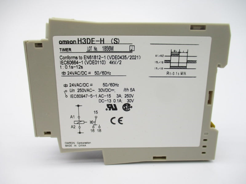 OMRON H3DE-H(S) 24VAC/DC 3A 0.1-12S NSMP