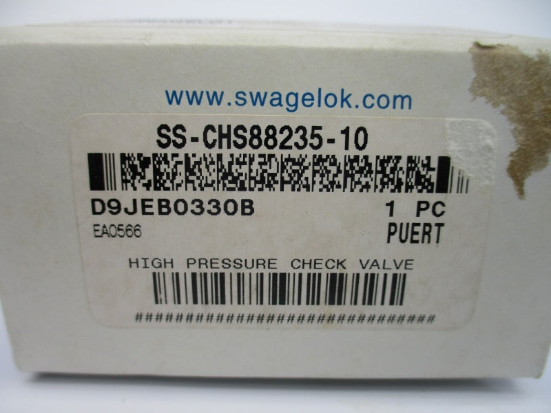 SWAGELOK SS-CHS88235-10 10PSI NSMP