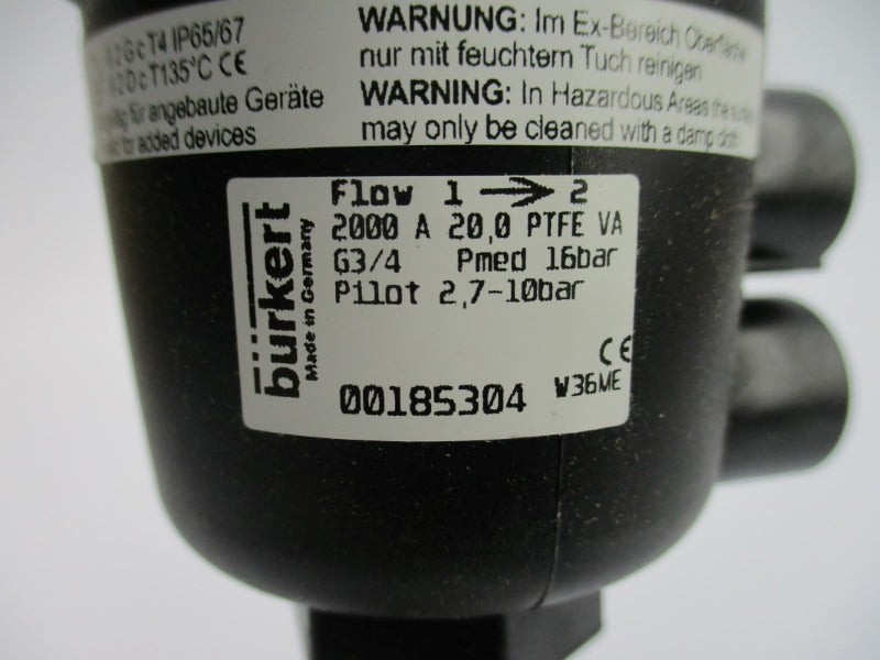 BURKERT 00185304 2000A20,0PTFEVA NSMP