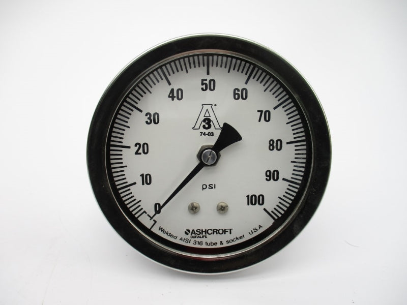 ASHCROFT 35-1032-S-15B-100# 0-100PSI 3-1/2" NSMP