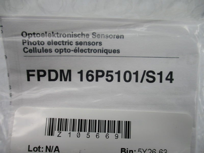 BAUMER ELECTRIC FPDM16P5101/S14 10-30VDC NSMP