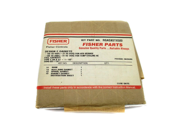 FISHER CONTROLS RGASKETX322 NSFS