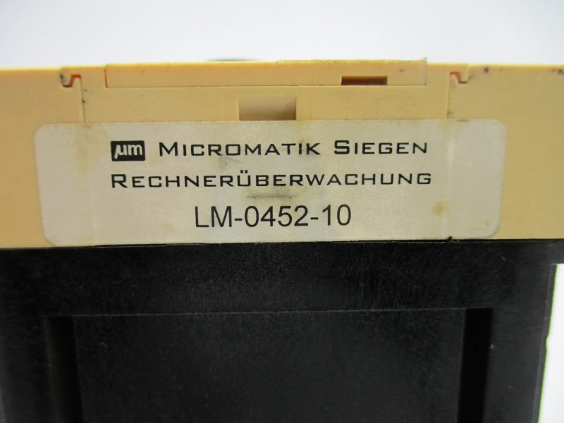 MICROMATIK SIEGEN LM-0452-10 24V NSNP