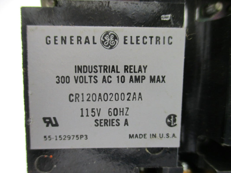 GENERAL ELECTRIC CR120A02002AA SER. A 115V 10A (AS PICTURED) NSNP