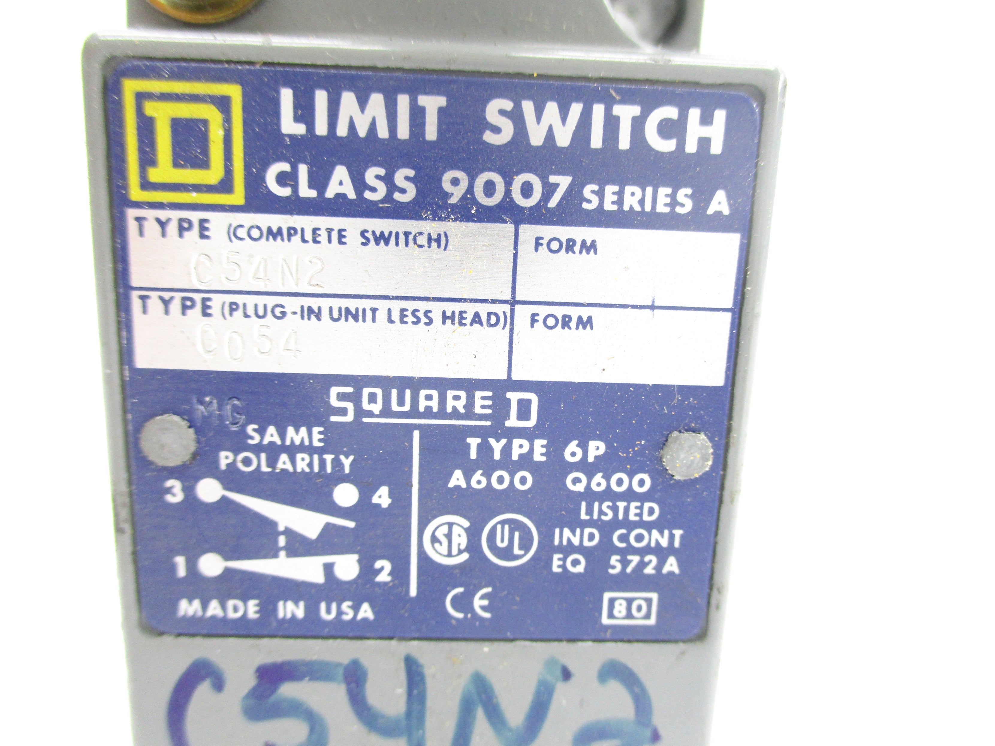 SQUARE D 9007C54N2 SER. A NSNP