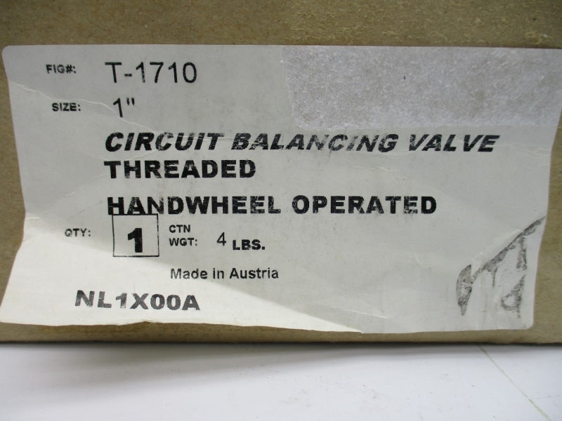 NIBCO NL1X00A T-1710 248'F 1" NSMP