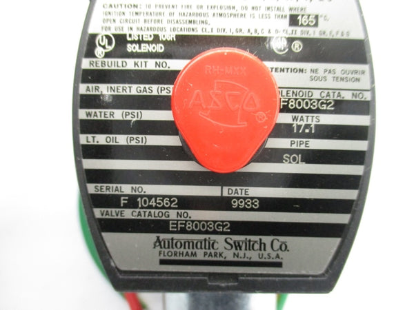 ASCO EF8003G2 110/120V NSMP