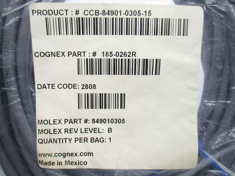 COGNEX 185-0262R CCB-84901-0305-15 NSMP