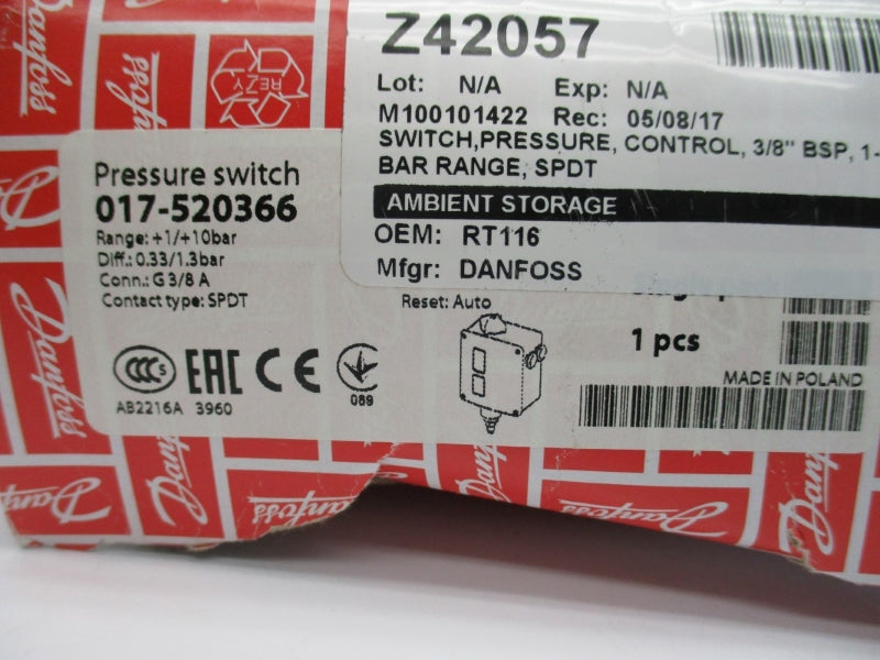 DANFOSS 017-520366 140PSI NSMP