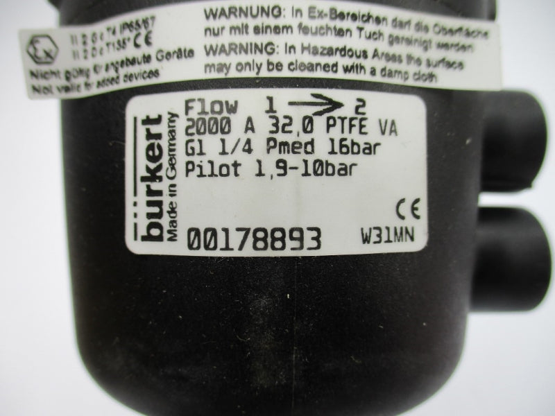 BURKERT 00178893 2000A32,0PTFEVA NSMP