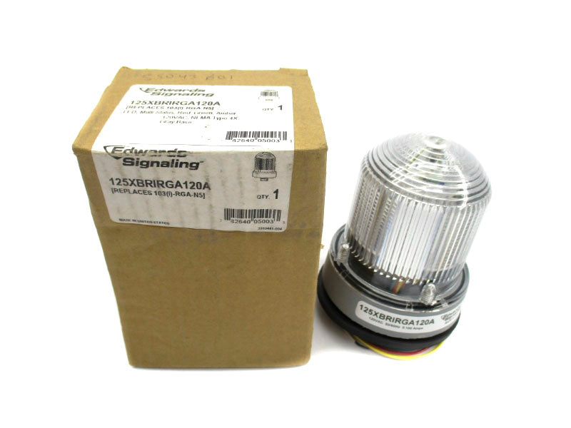 EDWARDS SIGNALING 125XBRIRGA120A 120VAC 0.100A NSMP