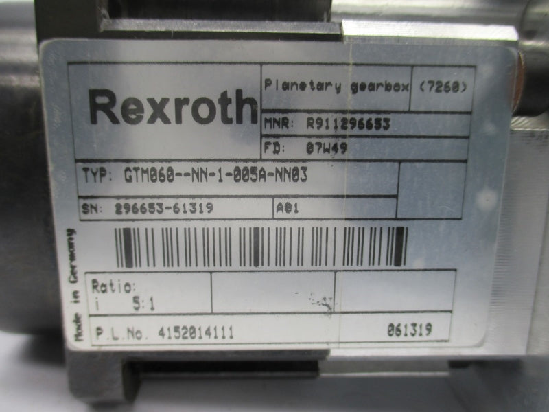 REXROTH GTM060--NN-1-005A-NN03 R911296633 NSNP