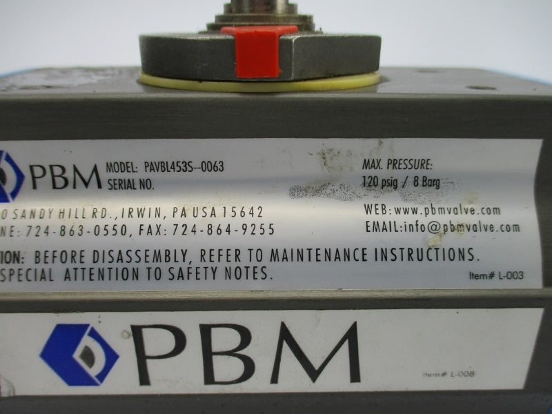 PBM PAVBL453S-0063 120PSI NSNP