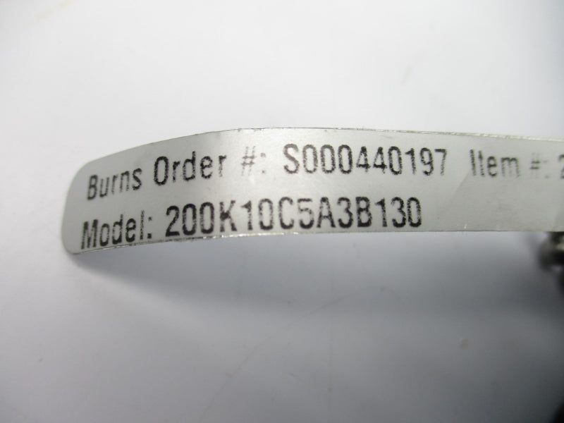 BURNS ENGINEERING 200K10C5A3B130 NSNP